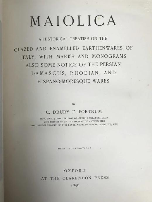 1896年 马约利卡陶器史 21页插图 漆布精装16开 商品图2