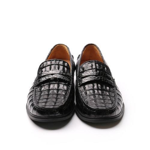 【21春夏新品】UROK新品鳄鱼手工制作男鞋商务正装皮鞋简约乐福鞋 商品图3