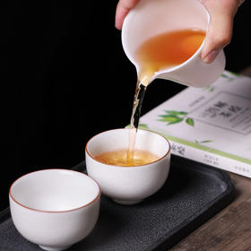 开片汝窑大茶杯可养主人杯大号纯手工冰裂釉陶瓷品茗杯个人单杯白