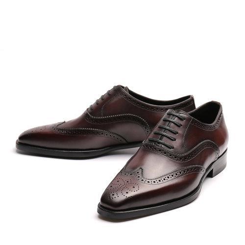 【21春夏新品】新款手工皮皮鞋英伦时尚布洛克雕花男鞋 商品图6