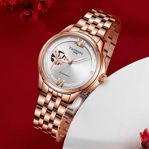 天王表霏系列第二代女士机械表白表盘 商品图0