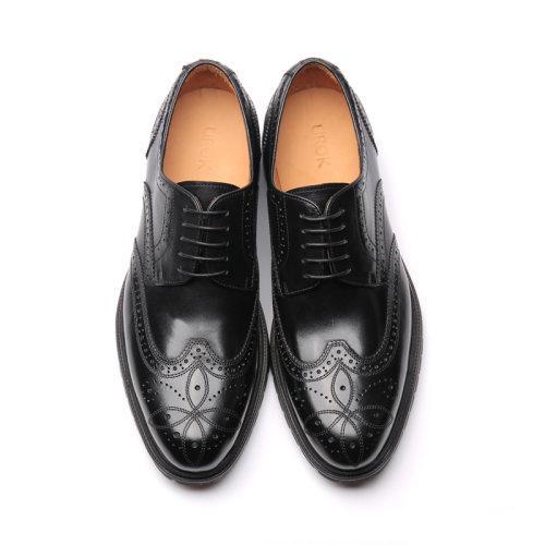 【新品】UROK男士手工布洛克雕花休闲德比鞋时尚男鞋 商品图7