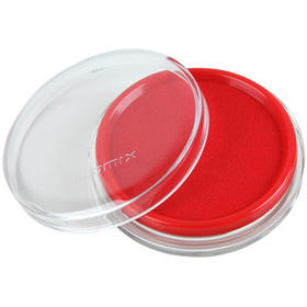 齐心印台B3716红圆形透明快干