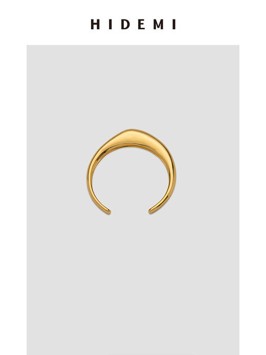 HIDEMI简约设计感异形戒指 金色/银色 商品图10