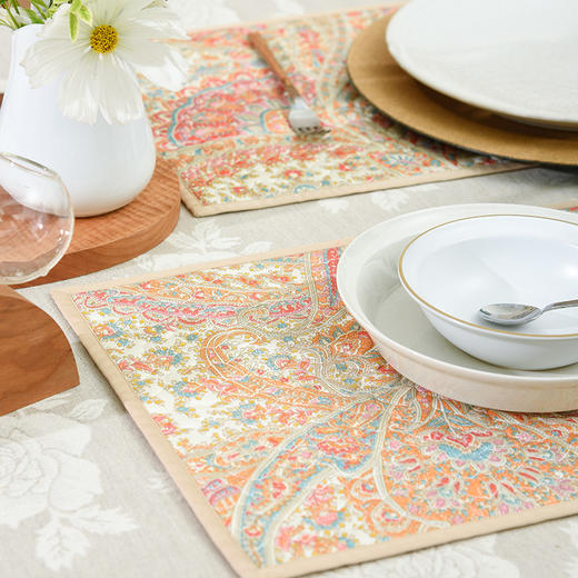 经典佩斯利餐垫家用隔热杯垫 商品图1