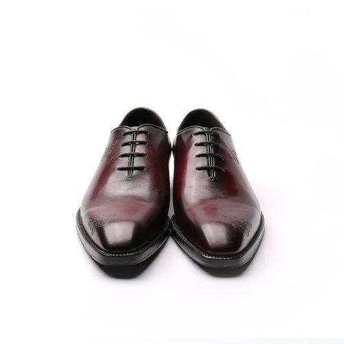 【21春夏新品】UROK新品手工男鞋简约牛津鞋一片式蝴蝶激光雕花皮鞋 商品图3