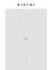 HIDEMI简约设计感双水滴项链 商品缩略图0