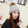 【针织帽女】韩版女帽单色冬季针织帽子 商品缩略图0