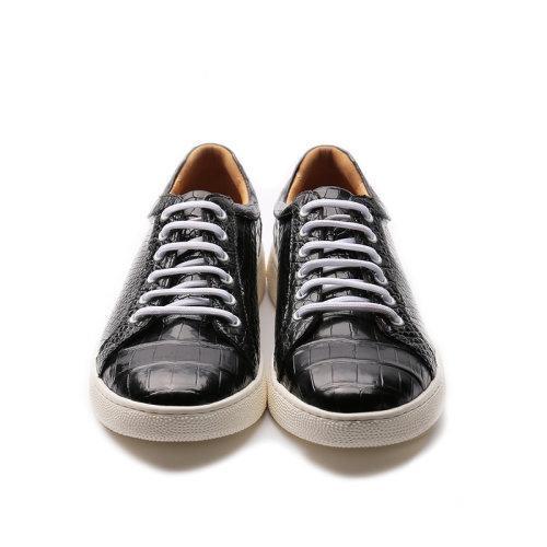 【21春夏新品】UROK新款鳄鱼皮男士防滑耐磨休闲板鞋个性时尚潮流男鞋 商品图3