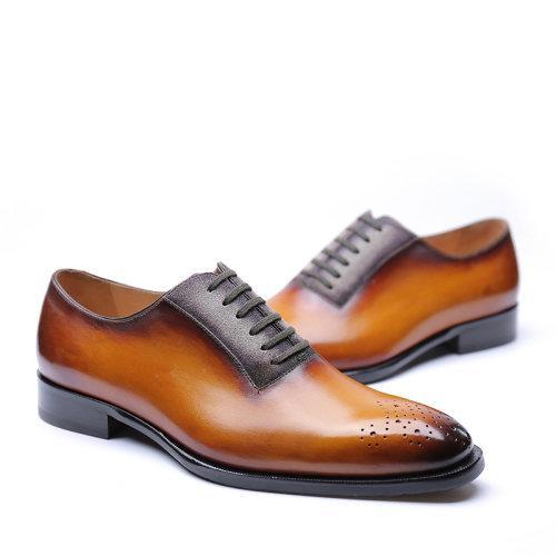 【21春夏新品】UROK男士手工商务正装皮鞋 商品图4