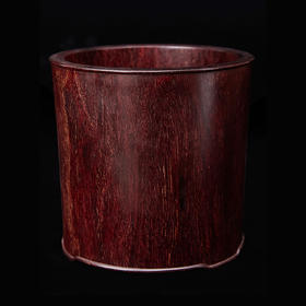 素小叶紫檀笔筒16x15cm ZYXD