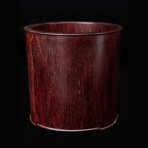 素小叶紫檀笔筒16x15cm ZYXD 商品图0