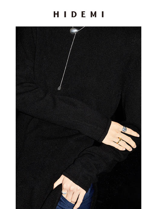 HIDEMI简约设计感异形戒指 金色/银色 商品图4