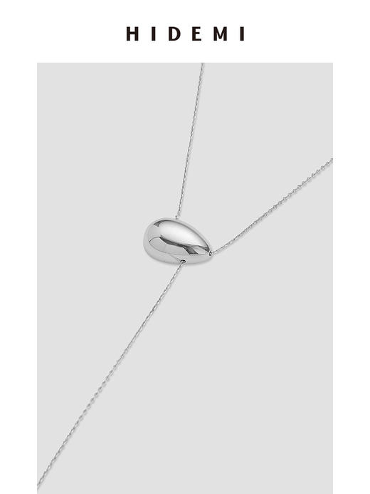 HIDEMI简约设计感双水滴项链 商品图4