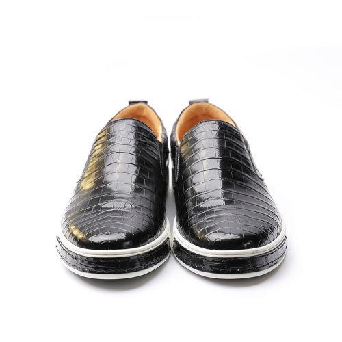 【21春夏新款】UROK新款鳄鱼皮男士防滑耐磨休闲板鞋个性时尚潮流男鞋 商品图3