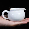 甜白瓷公道杯纯白陶瓷分茶器简约带把公平杯倒茶杯子功夫茶具配件 商品缩略图2