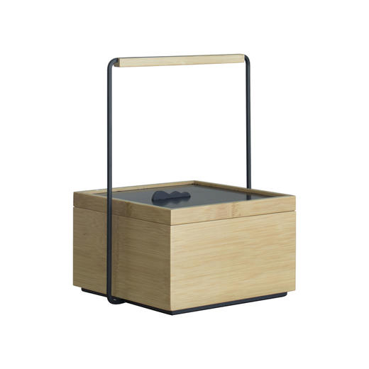 竹加云境竹茶具收纳盒茶盒中式便携提篮食盒野餐篮礼品茶饼储物盒 商品图8