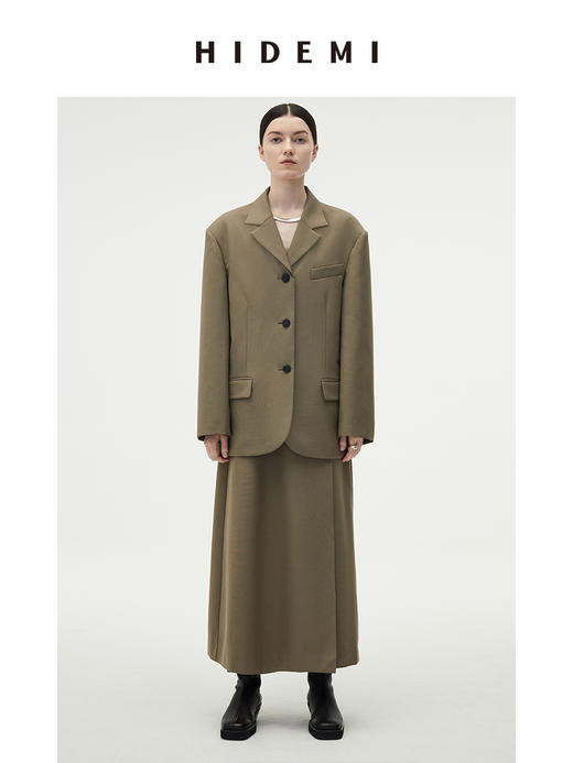 HIDEMI简约设计感西装四件套/西装/马甲/半裙/九分裤 商品图1