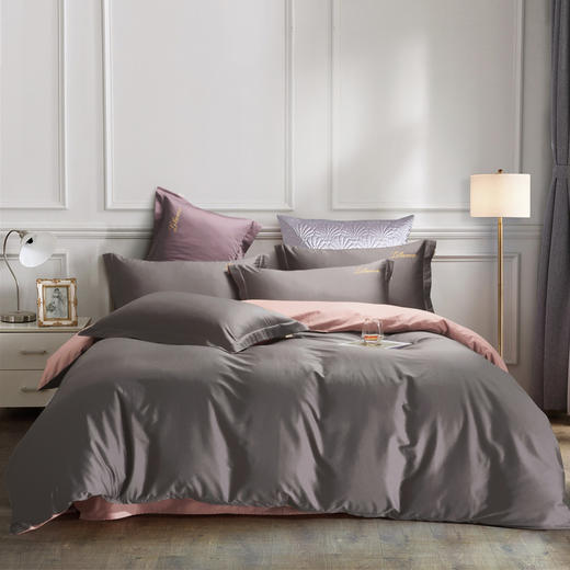 利路米2021秋季新款60s麦盖提长绒棉贡缎四件套 商品图5