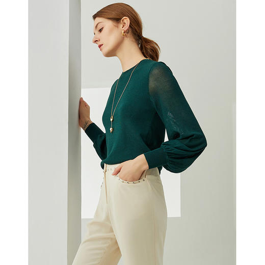 下架勾丝-EITIE 爱特爱6401105针织衫 商品图3