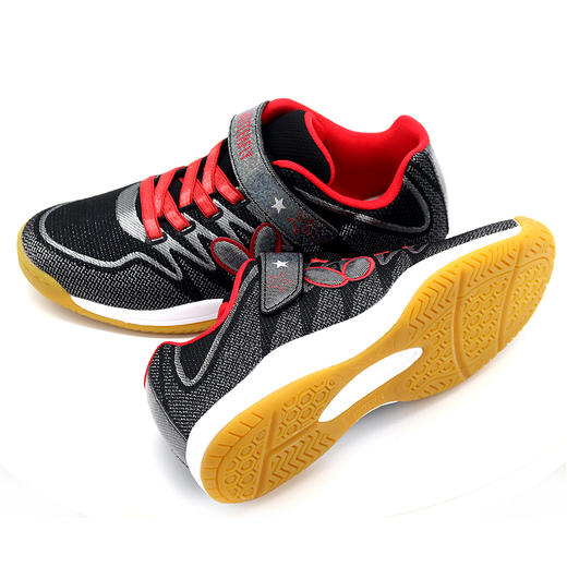 Butterfly蝴蝶乒乓球鞋 CHD-5 专业儿童乒乓球鞋小学生运动鞋 黑色 商品图5