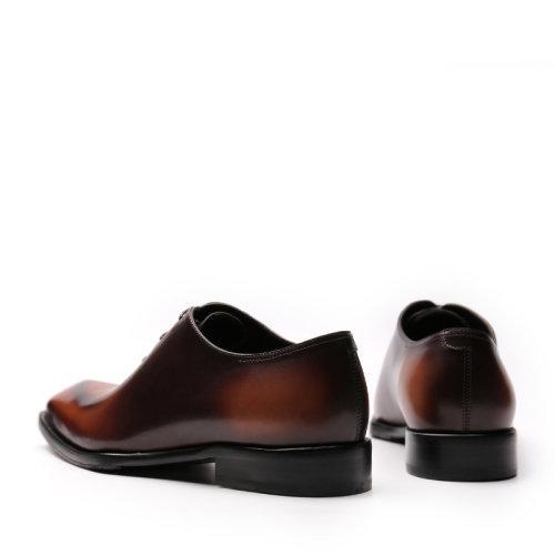 【21春夏新品】UROK男士手工皮鞋男鞋透气时尚英伦商务正装鞋时尚擦色牛津鞋 商品图3