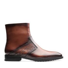 【新品】UROK经典手工擦色男士及踝靴