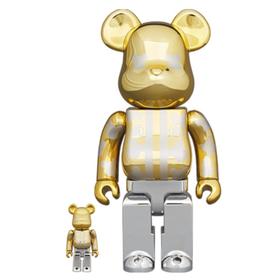 Bearbrick 东京 镀金 400%+100%