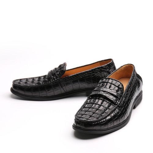 【21春夏新品】UROK新品鳄鱼手工制作男鞋商务正装皮鞋简约乐福鞋 商品图1