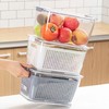 家用沥水篮蔬菜水果保鲜盒冰箱专用冷冻带盖收纳盒厨房食品密封盒 商品缩略图7