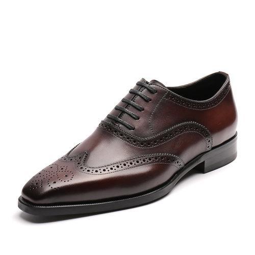 【21春夏新品】新款手工皮皮鞋英伦时尚布洛克雕花男鞋 商品图8