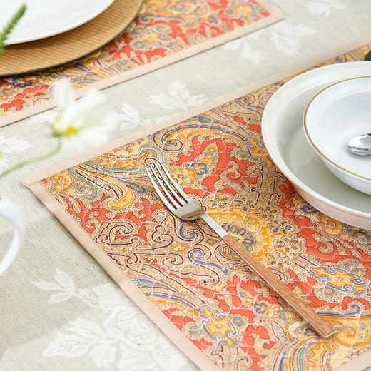 经典佩斯利餐垫家用隔热杯垫 商品图3