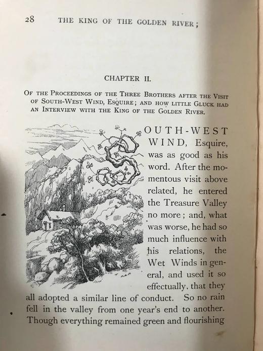 1907年 约翰·罗斯金《金河王》 21幅精美插图 布面精装36开 商品图12