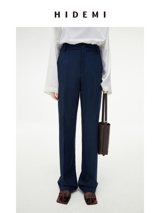 HIDEMI斜纹口袋设计感套装 杏仁卡其/藏蓝色 商品图2
