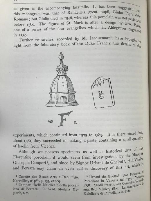 1896年 马约利卡陶器史 21页插图 漆布精装16开 商品图16