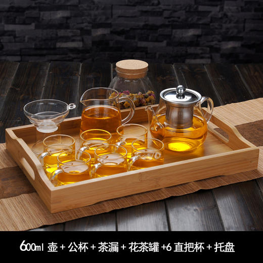 【茶具】耐热玻璃茶具套装 红茶煮茶壶茶杯 商品图3