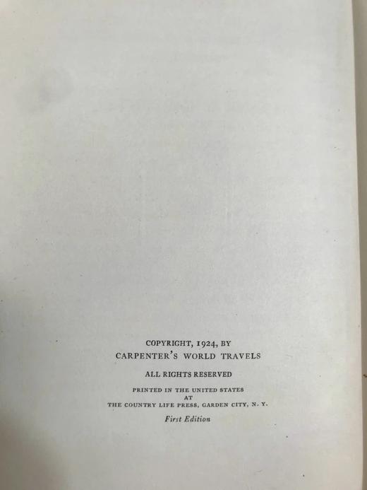1924年 弗兰克·卡彭特游记《从曼谷到孟买》 102幅照片 精装大32开 商品图4