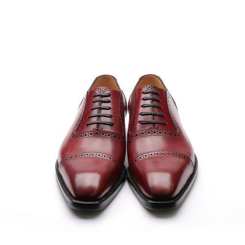 【春季新款】UROK男士皮鞋商务手工三接头正装男鞋 商品图3