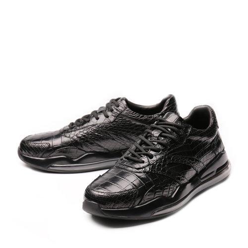 【21春夏新品】UROK新品男士鳄鱼皮休闲防滑板鞋潮流百搭运动潮鞋英伦男鞋 商品图1