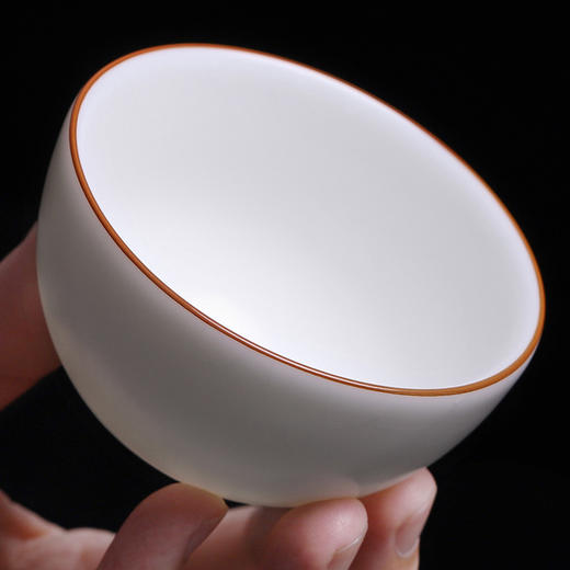 开片汝窑大茶杯可养主人杯大号纯手工冰裂釉陶瓷品茗杯个人单杯白 商品图3