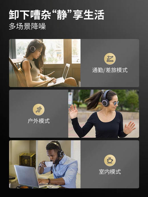 安桥Cleer Flow主动降噪头戴式蓝牙耳机 商品图5