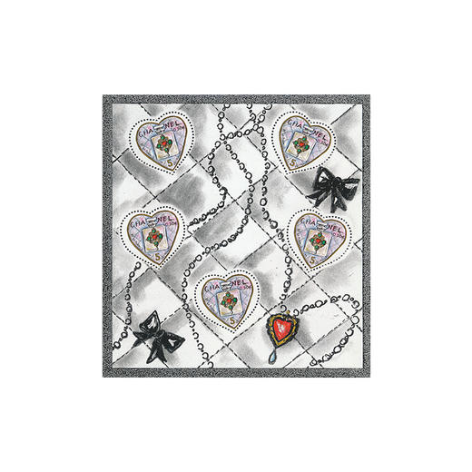 法国情人节心形邮票（含爱马仕绝版邮票） 商品图3