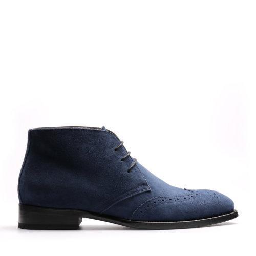 【新品】UROK沙漠靴男英伦复古休闲男士短靴反绒系带马丁靴冬 商品图0