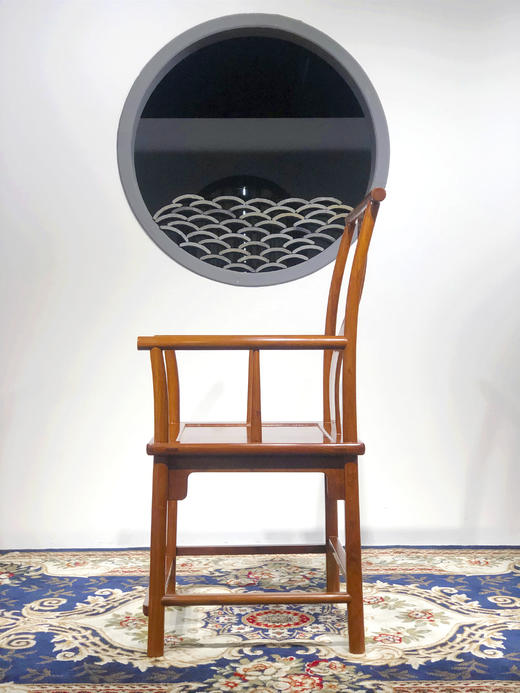 红桥红  家具严选  缅甸花梨（大果紫檀）【直扶手四出头官帽椅 】 商品图7