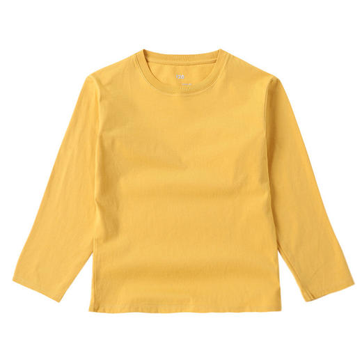 【母婴】A类打底衫长袖t恤男女童t恤纯棉上衣中大童t恤纯色童装 商品图4