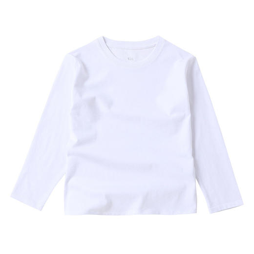 【母婴】A类打底衫长袖t恤男女童t恤纯棉上衣中大童t恤纯色童装 商品图3