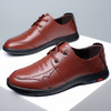 【服饰鞋包】男士休闲皮鞋透气男鞋潮流商务英伦圆头鞋 商品缩略图1