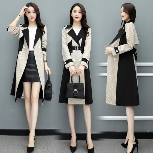 WZNH-HBLJR8248新款时尚复古鹿皮绒风衣外套 商品图2