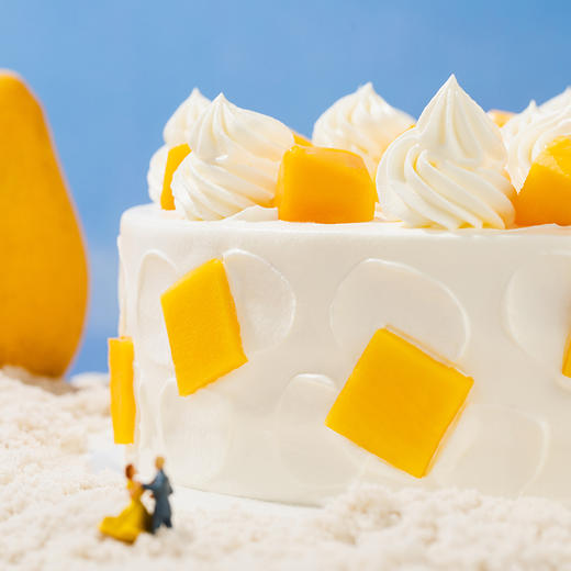 【清雪芒芒】新鲜芒果清新爽口，赤藓糖醇奶油微甜更轻盈（赣州） 商品图2