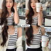 【金蘑菇菇 Bella in LA刚需背心组】洋气好百搭条纹针织外穿背心 商品缩略图3